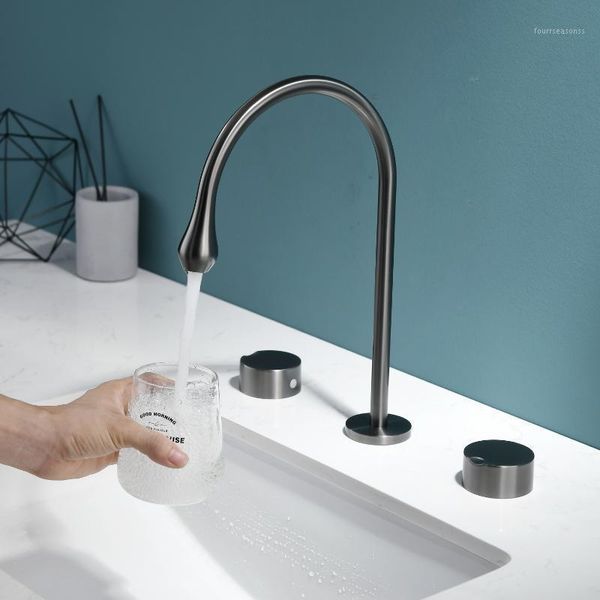 light grey brass three holes two handles basin faucet cold water bathroom sink luxury faucets1
light grey brass three holes two handles basin faucet cold water bathroom sink luxury faucets1