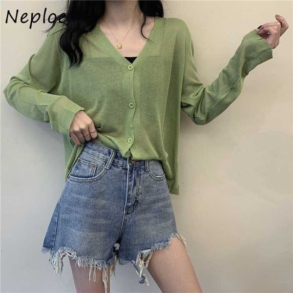 women's blouses & shirts neploe knitted cardigan women korean single breasted long sleeve blouse summer solid v neck thin blusa a3ry, White
women's blouses & shirts neploe knitted cardigan women korean single breasted long sleeve blouse summer solid v neck thin blusa a3ry, White