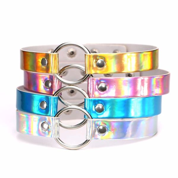 punk lady gothic rock pu leather heart choker necklace women harajuku spike rivet laser collar chocker anime necklaces, Golden;silver
punk lady gothic rock pu leather heart choker necklace women harajuku spike rivet laser collar chocker anime necklaces, Golden;silver