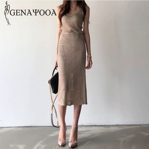 genayooa summer hollow out knitted set and long skirt office ladies two piece suits 210417, White
genayooa summer hollow out knitted set and long skirt office ladies two piece suits 210417, White