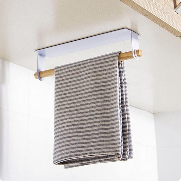 bathroom storage & organization creative simple multi-function wall hanging single pole towel bar stickers kitchen wipes rack
bathroom storage & organization creative simple multi-function wall hanging single pole towel bar stickers kitchen wipes rack