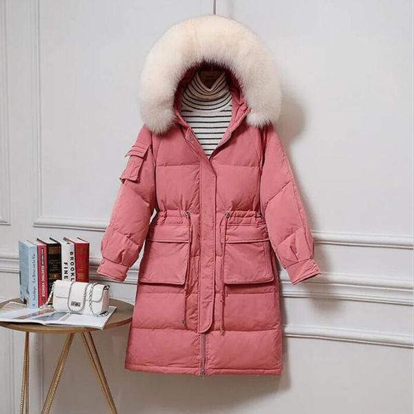 2022df women's winter down jacket long new down jackets for women coat female large fur collar, Black
2022df women's winter down jacket long new down jackets for women coat female large fur collar, Black