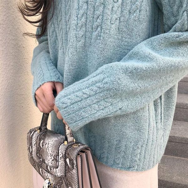 cashmere turtleneck with thick loose languid is lazy paragraph sweater in the winter of sets render striped knit female women's sweater, White;black
cashmere turtleneck with thick loose languid is lazy paragraph sweater in the winter of sets render striped knit female women's sweater, White;black