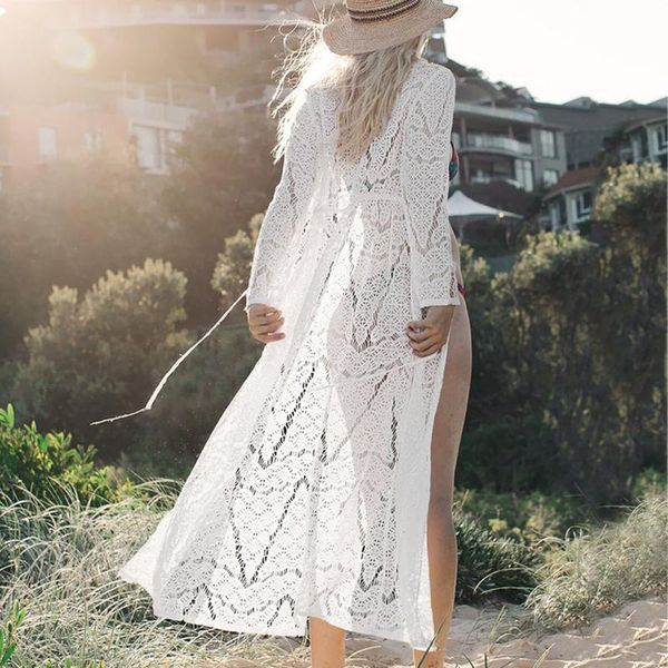 summer lace croche women crochet bikini cover up floral bathing swimwear beach suit dress biquini 2021 women's, White;black
summer lace croche women crochet bikini cover up floral bathing swimwear beach suit dress biquini 2021 women's, White;black