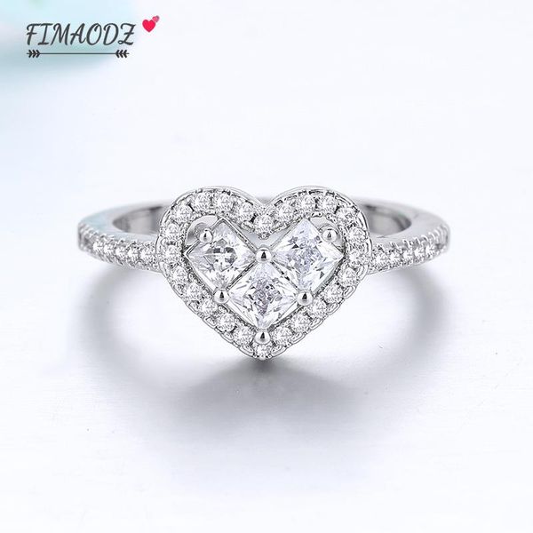 wedding rings fimaodz fashion delicate love heart shaped crystal for women women's zircon engagement glamour jewelry, Slivery;golden
wedding rings fimaodz fashion delicate love heart shaped crystal for women women's zircon engagement glamour jewelry, Slivery;golden