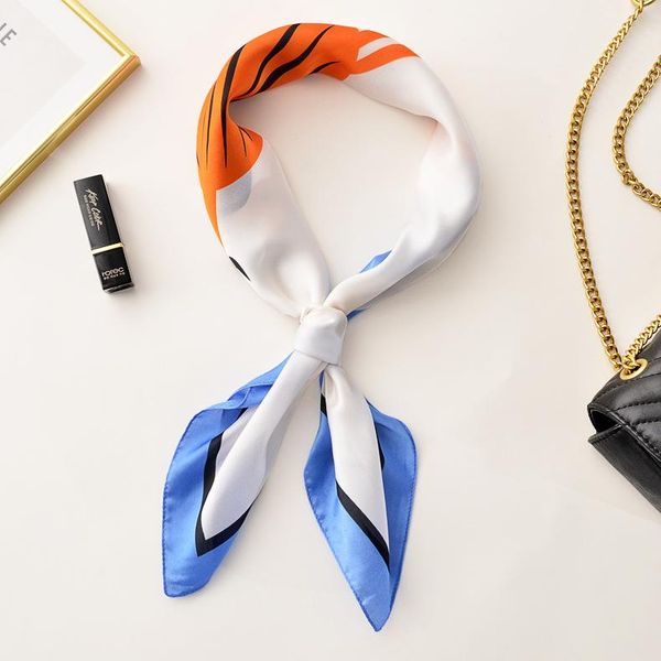 scarves phle spring, summer and autumn striped small square scarf decoration sunscreen female professional, Blue;gray
scarves phle spring, summer and autumn striped small square scarf decoration sunscreen female professional, Blue;gray