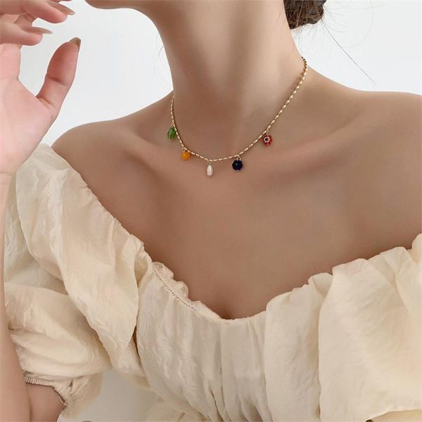 chains metal freshwater pearl pendant necklace south korea's temperament personality fashion chain of clavicle women jewelry party, Silver
chains metal freshwater pearl pendant necklace south korea's temperament personality fashion chain of clavicle women jewelry party, Silver