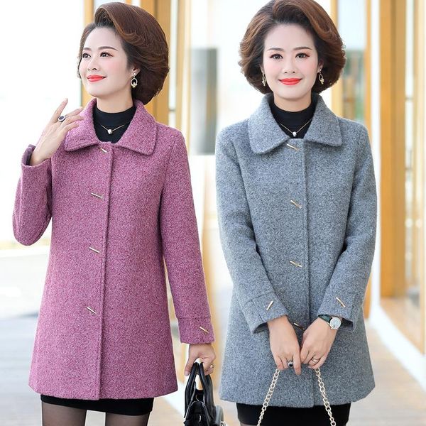 women's wool & blends 2021 winter jackets middle-aged women mink fleece coat fashion 100% woolen outwear plus size 5xl ladys cashmere w, Black
women's wool & blends 2021 winter jackets middle-aged women mink fleece coat fashion 100% woolen outwear plus size 5xl ladys cashmere w, Black