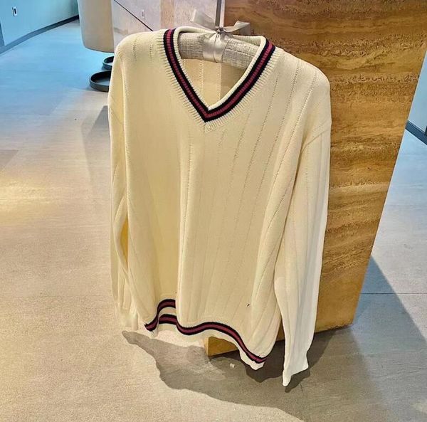 women knits fashion new v-neck classic knitting striped long sleeve loose female pullovers chic jacket autumn wool sweater, White
women knits fashion new v-neck classic knitting striped long sleeve loose female pullovers chic jacket autumn wool sweater, White
