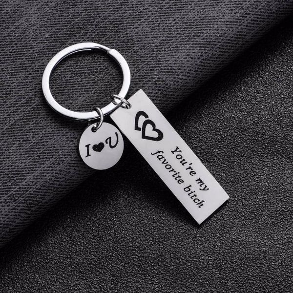 keychains funny keychain you're my favorite stainless steel love key chain valentines day birthday gifts for woman girlfriend wife keyr, Silver
keychains funny keychain you're my favorite stainless steel love key chain valentines day birthday gifts for woman girlfriend wife keyr, Silver