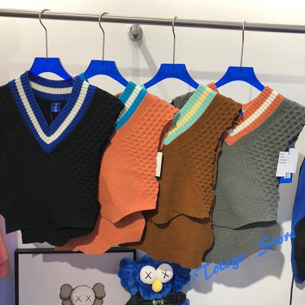 men's sweaters irregular adererror knit sweater camel black pink gray men women autumn winter casual spell color ader error pu, White;black
men's sweaters irregular adererror knit sweater camel black pink gray men women autumn winter casual spell color ader error pu, White;black
