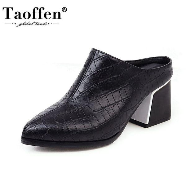 taoffen size 32-43 women shoes thick heels summer pointed toe fashion simple sandals holidays ladies footwear, Black
taoffen size 32-43 women shoes thick heels summer pointed toe fashion simple sandals holidays ladies footwear, Black