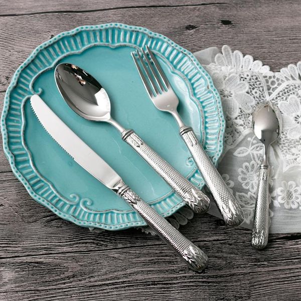 dinnerware sets qaulity luxury golden cutlery 4pcs stainless steel engraving table knife fork spoon
dinnerware sets qaulity luxury golden cutlery 4pcs stainless steel engraving table knife fork spoon