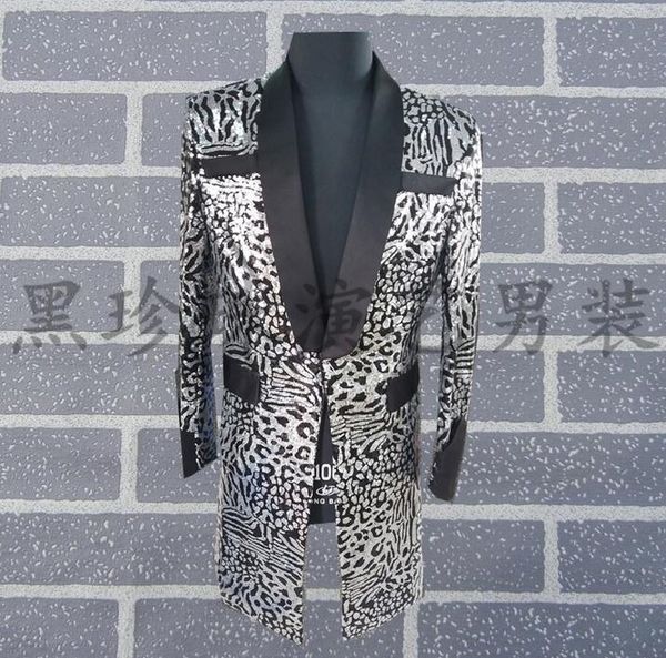 silver leopard print men suits masculino homme terno stage costumes singers sequin blazer dance clothes jacket star style men's & blaze, White;black
silver leopard print men suits masculino homme terno stage costumes singers sequin blazer dance clothes jacket star style men's & blaze, White;black