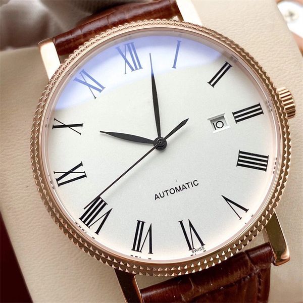 men's wrist watch, using fully automatic, movement, 316 steel shell sleeve, calfskin belt, mineral super mirror, size 40 mm, Slivery;brown
men's wrist watch, using fully automatic, movement, 316 steel shell sleeve, calfskin belt, mineral super mirror, size 40 mm, Slivery;brown