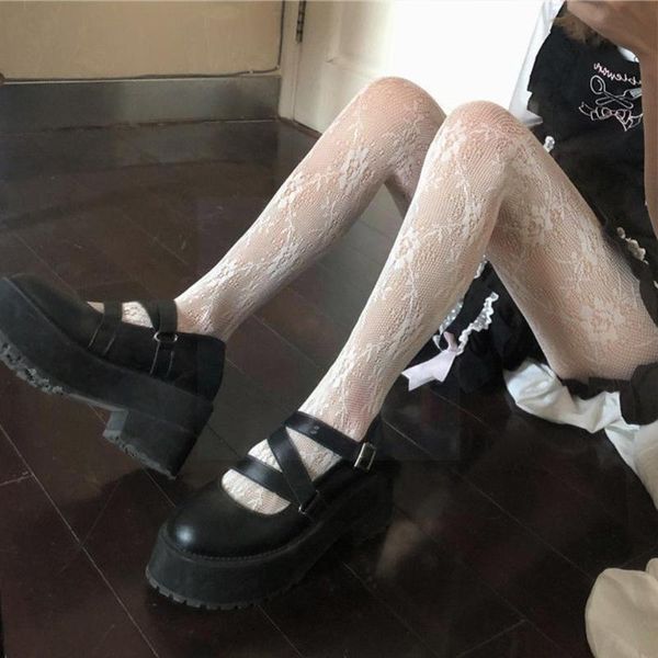 Socks & Hosiery Japanese Black Vintage Rose Flower Fishnet Stockings Ladies Show Thin Autumn Bottoming Lace Legs, Black;white
Socks & Hosiery Japanese Black Vintage Rose Flower Fishnet Stockings Ladies Show Thin Autumn Bottoming Lace Legs, Black;white