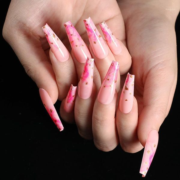 24pcs super long ballerina uv gel polish false nail blooming pink artificial fake for design diy finger tip manicure tool1, Red;gold
24pcs super long ballerina uv gel polish false nail blooming pink artificial fake for design diy finger tip manicure tool1, Red;gold