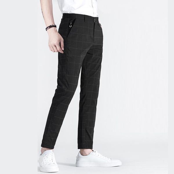 men's suits & blazers 2021 spring summer pants slim casual ankle length fashion business stretch trousers male pantalones d66, White;black
men's suits & blazers 2021 spring summer pants slim casual ankle length fashion business stretch trousers male pantalones d66, White;black