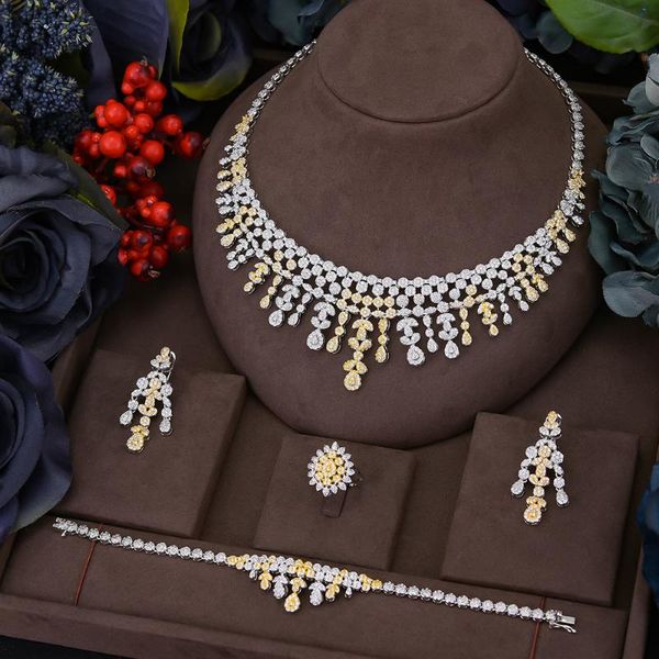 earrings & necklace missvikki luxury african tassel 4pcs jewelry set for women wedding party naija bride dubai bridal dress, Silver
earrings & necklace missvikki luxury african tassel 4pcs jewelry set for women wedding party naija bride dubai bridal dress, Silver