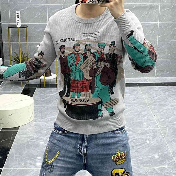 men's hoodies & sweatshirts hip hip personality characters printed male sweater handprints paint nightgown streetwear winter sleeve lon, Black
men's hoodies & sweatshirts hip hip personality characters printed male sweater handprints paint nightgown streetwear winter sleeve lon, Black