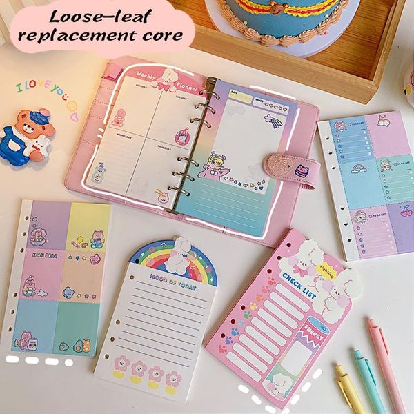 notepads cute loose leaf notebook refill paper spiral binder planner inside cartoons tearable portable pocket word book stationery, Purple;pink
notepads cute loose leaf notebook refill paper spiral binder planner inside cartoons tearable portable pocket word book stationery, Purple;pink
