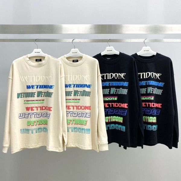 men's hoodies & sweatshirts we11done foam color letter glow print sweatshirt men women 1:1 quality pullover welldone slightly ovesize, Black
men's hoodies & sweatshirts we11done foam color letter glow print sweatshirt men women 1:1 quality pullover welldone slightly ovesize, Black