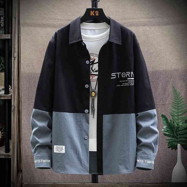 shirt work clothes korean handsome long sleeve coat fashion loose shirt men's wear, White;black
shirt work clothes korean handsome long sleeve coat fashion loose shirt men's wear, White;black