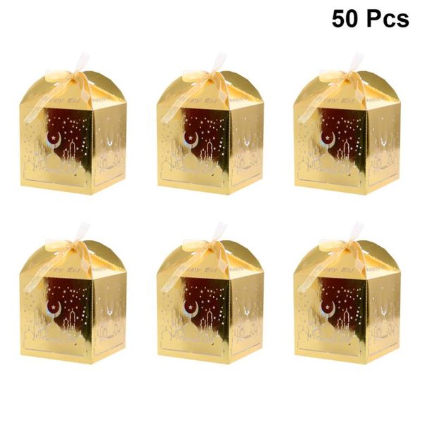 50pcs hollow eid pattern candy box paper chocolate bag gift container for wedding festival (golden) wrap
50pcs hollow eid pattern candy box paper chocolate bag gift container for wedding festival (golden) wrap
