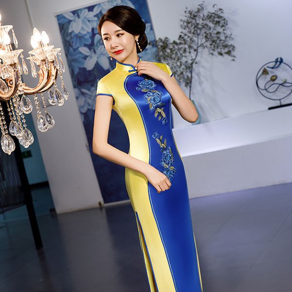 party dresses big size 3xl 4xl 5xl 6xl arrival vintage short sleeve cheongsam women formal long dress embroidery flower rayon qipao uubt, White;black
party dresses big size 3xl 4xl 5xl 6xl arrival vintage short sleeve cheongsam women formal long dress embroidery flower rayon qipao uubt, White;black