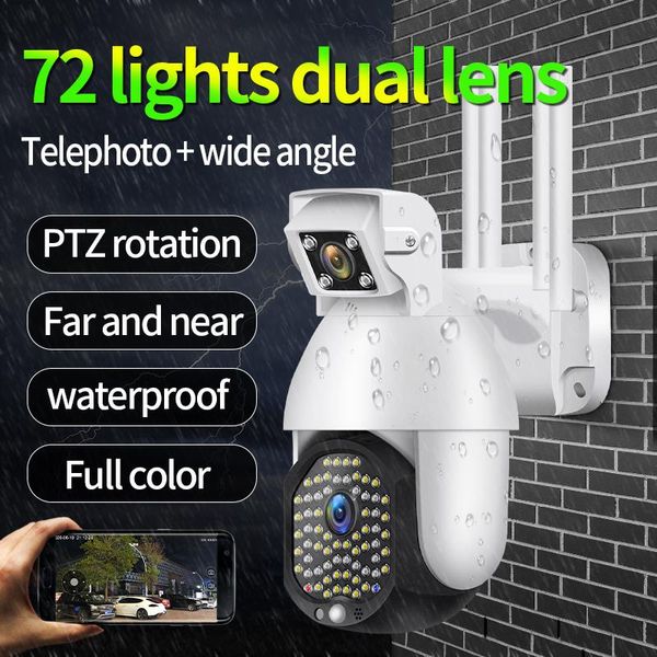 wifi ip camera dual lens wireless h.265 p2p security cctv two way speak audio auto tracking human motion alarm cameras
wifi ip camera dual lens wireless h.265 p2p security cctv two way speak audio auto tracking human motion alarm cameras