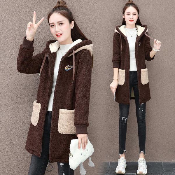 women's wool & blends cashmere thickened lolita warm coat autumn winter 2021 korean medium long hooded casual trend skirt jacket, Black
women's wool & blends cashmere thickened lolita warm coat autumn winter 2021 korean medium long hooded casual trend skirt jacket, Black