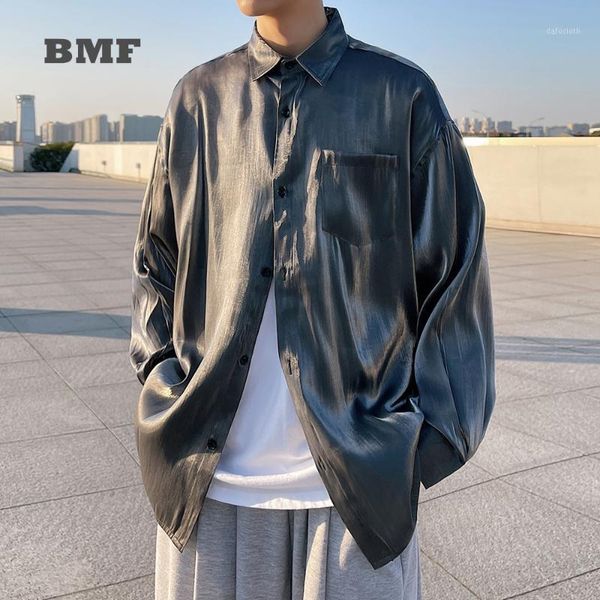 men's casual shirts loose plus size ice silk long sleeve shirt 2021 korean streetwear spring summer sunscreen kpop oversized couple co, White;black
men's casual shirts loose plus size ice silk long sleeve shirt 2021 korean streetwear spring summer sunscreen kpop oversized couple co, White;black