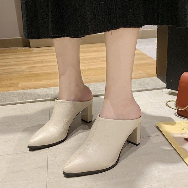 women slippers summer fashion high heels ladies pointed toe outside shoes slip-on woman footwear slides for, Black
women slippers summer fashion high heels ladies pointed toe outside shoes slip-on woman footwear slides for, Black