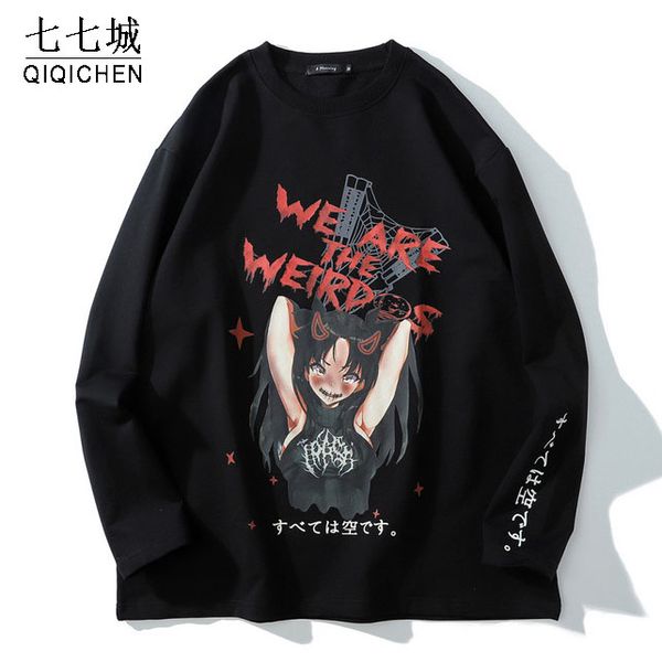 hip hop sweatshirt men bloody anime manga print otaku pullover o-neck japanese kanji harajuku high street couple streetwear, Black
hip hop sweatshirt men bloody anime manga print otaku pullover o-neck japanese kanji harajuku high street couple streetwear, Black