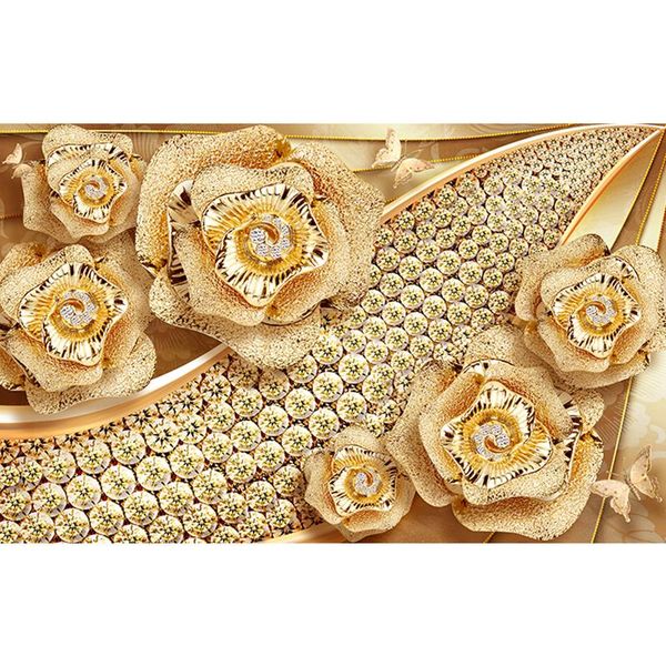 wallpapers 3d mural luxury golden flower jewelry wall papers rose home decor wallpaper
wallpapers 3d mural luxury golden flower jewelry wall papers rose home decor wallpaper
