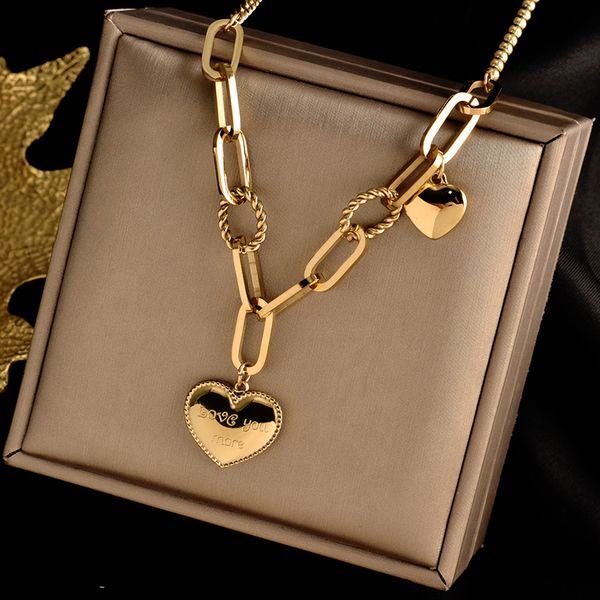 18k forever love heart pendant necklace for women man hip hop gold silver color wedding jewelry gifts
18k forever love heart pendant necklace for women man hip hop gold silver color wedding jewelry gifts