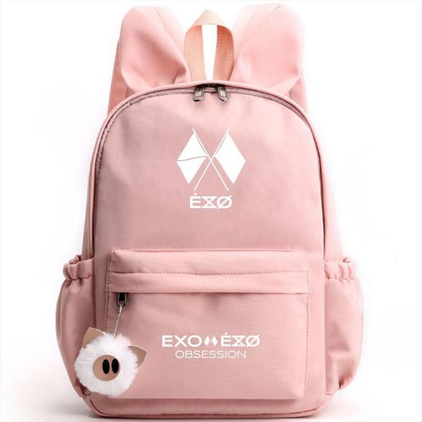 exo regular 6 six series rabbit ears shoulder bag korean middle school students large capacity outdoor travel backpack women
exo regular 6 six series rabbit ears shoulder bag korean middle school students large capacity outdoor travel backpack women