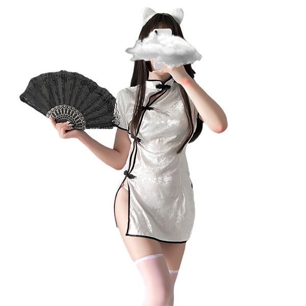 1pcs/lot cheongsam female white passion clothes underwear temptation uniform products, Red;black
1pcs/lot cheongsam female white passion clothes underwear temptation uniform products, Red;black