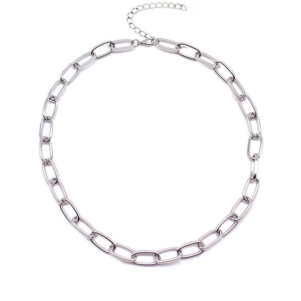 2022 new punk choker necklace collar statement hip hop big chunky aluminum gold thick chain necklace women chocker, Silver
2022 new punk choker necklace collar statement hip hop big chunky aluminum gold thick chain necklace women chocker, Silver