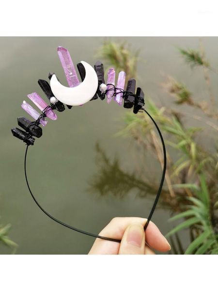 wedding bridal handmade jewelry headband tiara contrast color raw quartz crystal hair hoop witch moon star cosplay crown1
wedding bridal handmade jewelry headband tiara contrast color raw quartz crystal hair hoop witch moon star cosplay crown1