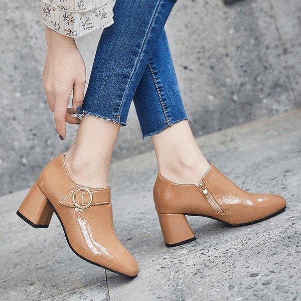 dress shoes 2021 women pumps leather solid colors rome style autumn spring lady buckle strap square toe high heels party size 35-39, Black
dress shoes 2021 women pumps leather solid colors rome style autumn spring lady buckle strap square toe high heels party size 35-39, Black