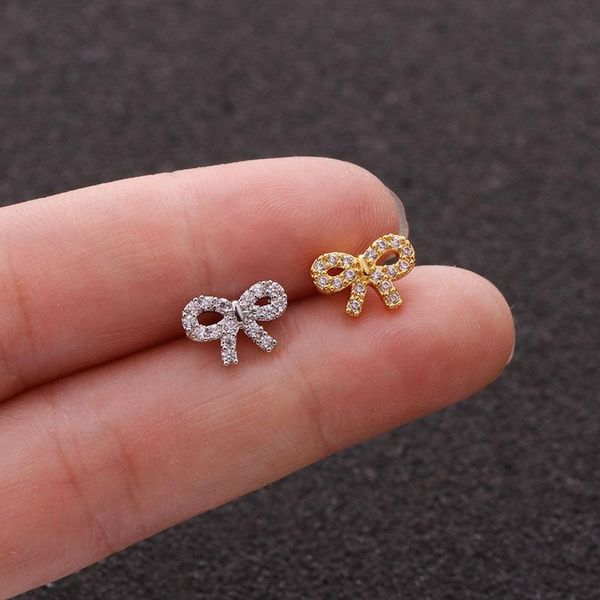 other 1pc cz curved cartilage piercing jewelry 20g stainless steel helix earring tragus rook conch screw back stud, Slivery;golden
other 1pc cz curved cartilage piercing jewelry 20g stainless steel helix earring tragus rook conch screw back stud, Slivery;golden