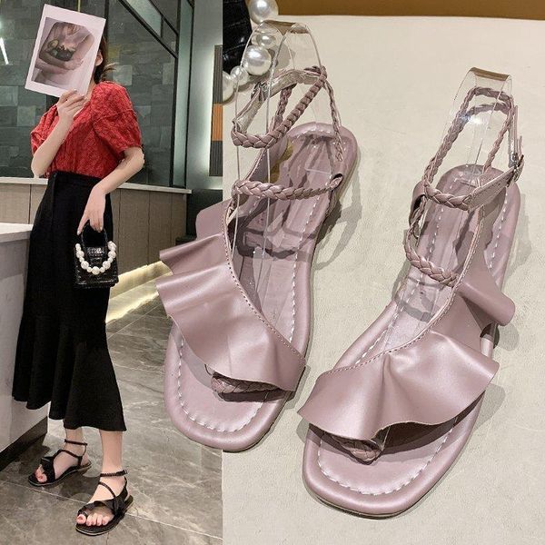 sandals large size low woman leather strappy heels big low-heeled lace up fabric rubber slides pu hoof straps women's lo, Black
sandals large size low woman leather strappy heels big low-heeled lace up fabric rubber slides pu hoof straps women's lo, Black