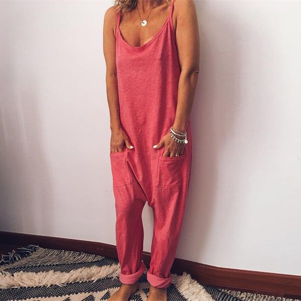 women's jumpsuits & rompers 2021 fashion women jumpsuit casual loose strappy bib overalls woman summer backless pocket trousers playsui, Black;white
women's jumpsuits & rompers 2021 fashion women jumpsuit casual loose strappy bib overalls woman summer backless pocket trousers playsui, Black;white