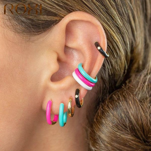 hoop & huggie roxi copper enamel circle earrings for women cartilage piercing colour jewelry gift boucle oreille femme, Golden;silver
hoop & huggie roxi copper enamel circle earrings for women cartilage piercing colour jewelry gift boucle oreille femme, Golden;silver