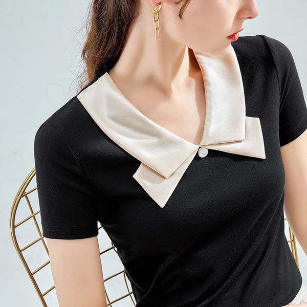 women's t-shirt 2021summer women fashio trend female outfits casual party elegant ladies tee, White
women's t-shirt 2021summer women fashio trend female outfits casual party elegant ladies tee, White