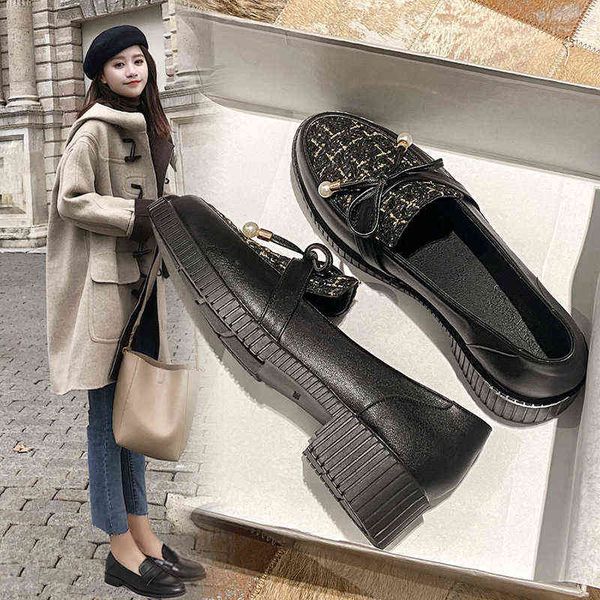 dress shoes women british style small leather shoes fashion color matching bow platform loafers chunky heel sandals 220309, Black
dress shoes women british style small leather shoes fashion color matching bow platform loafers chunky heel sandals 220309, Black