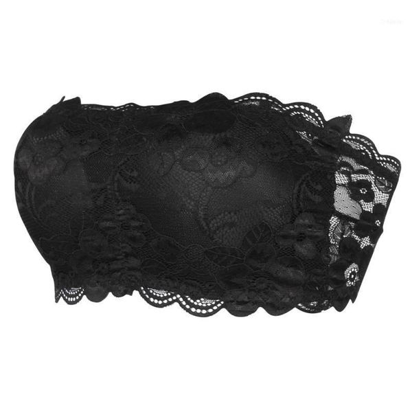 women solid wrap chest lingerie lace tube strapless bras full cup padded layer style1, Black;white
women solid wrap chest lingerie lace tube strapless bras full cup padded layer style1, Black;white