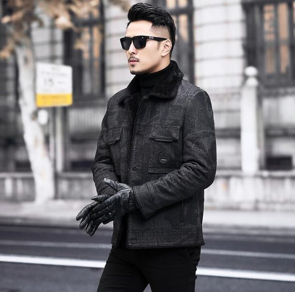 men's fur & faux mink leather jacket mens warm camouflage coat men loose jackets winter autumn thicken jaqueta de couro, Black
men's fur & faux mink leather jacket mens warm camouflage coat men loose jackets winter autumn thicken jaqueta de couro, Black