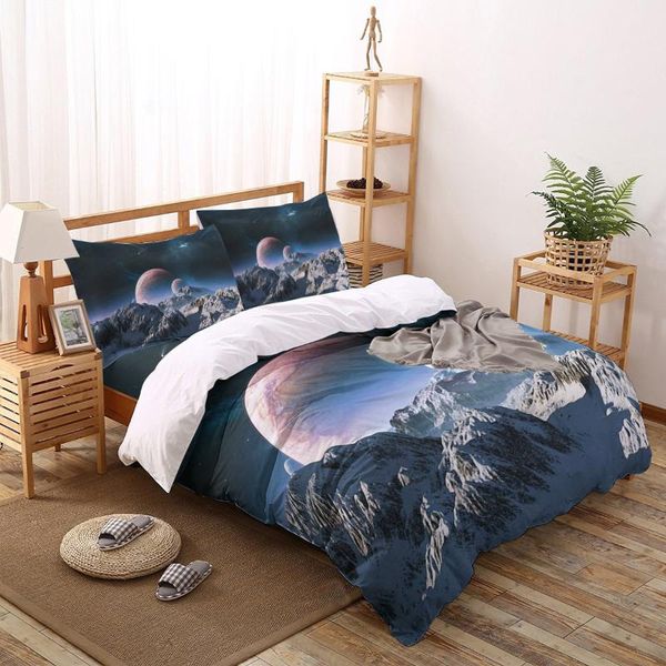 rocky mountains planets starry sky pattern bedding set sheet linens twin size duvet cover for bed pillowcase home sets
rocky mountains planets starry sky pattern bedding set sheet linens twin size duvet cover for bed pillowcase home sets